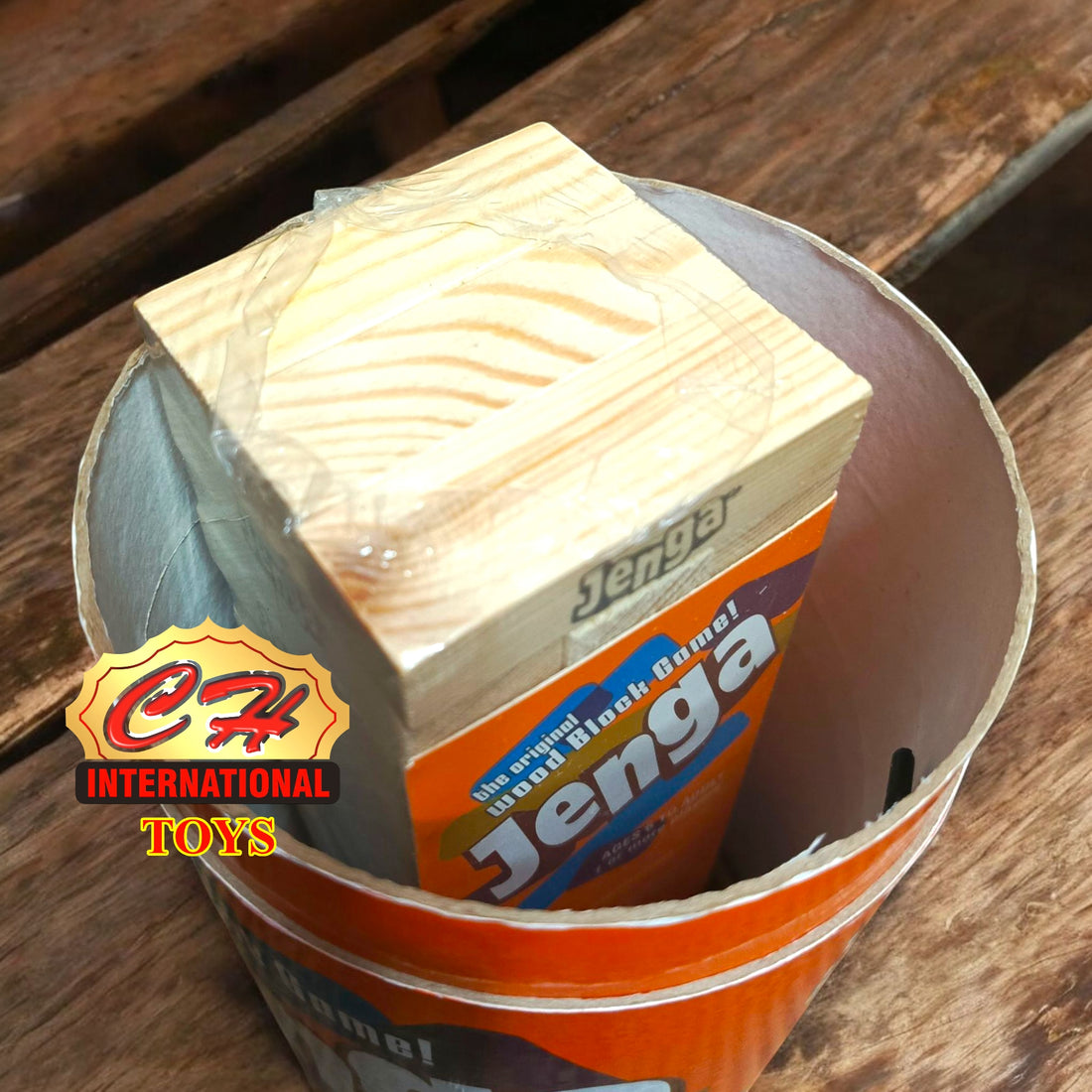 Jenga Blocks Cylinder Box (Large)