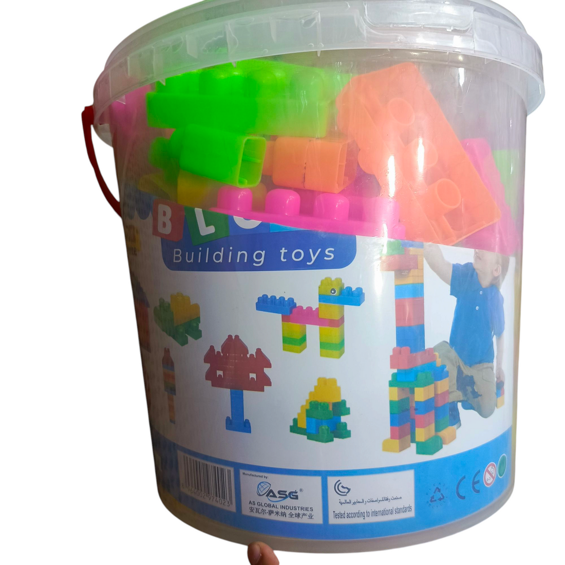 Building Blocks Bucket Large 170 Pieces