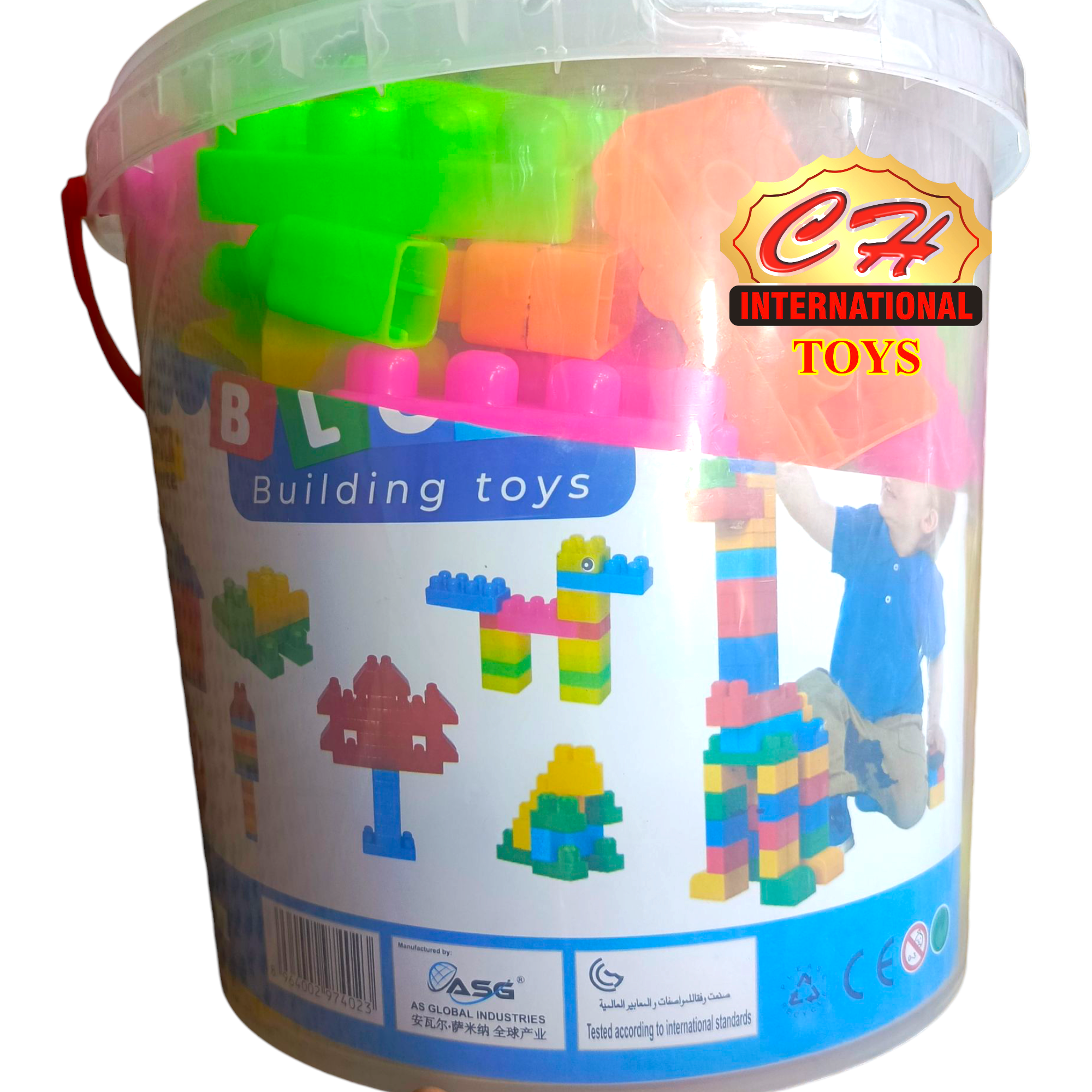 Building Blocks Bucket Large 170 Pieces