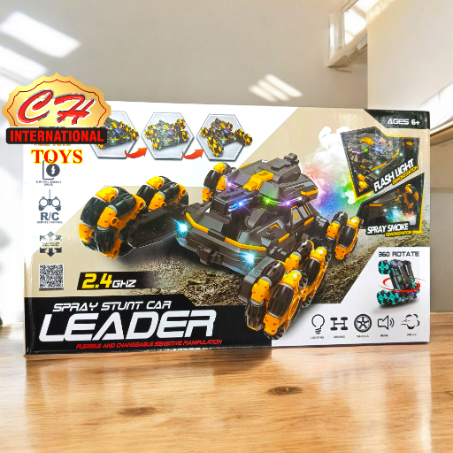 Spray Stunt Car FlashLight Leader 6-Wheel 2.4GHz Remote Control Car