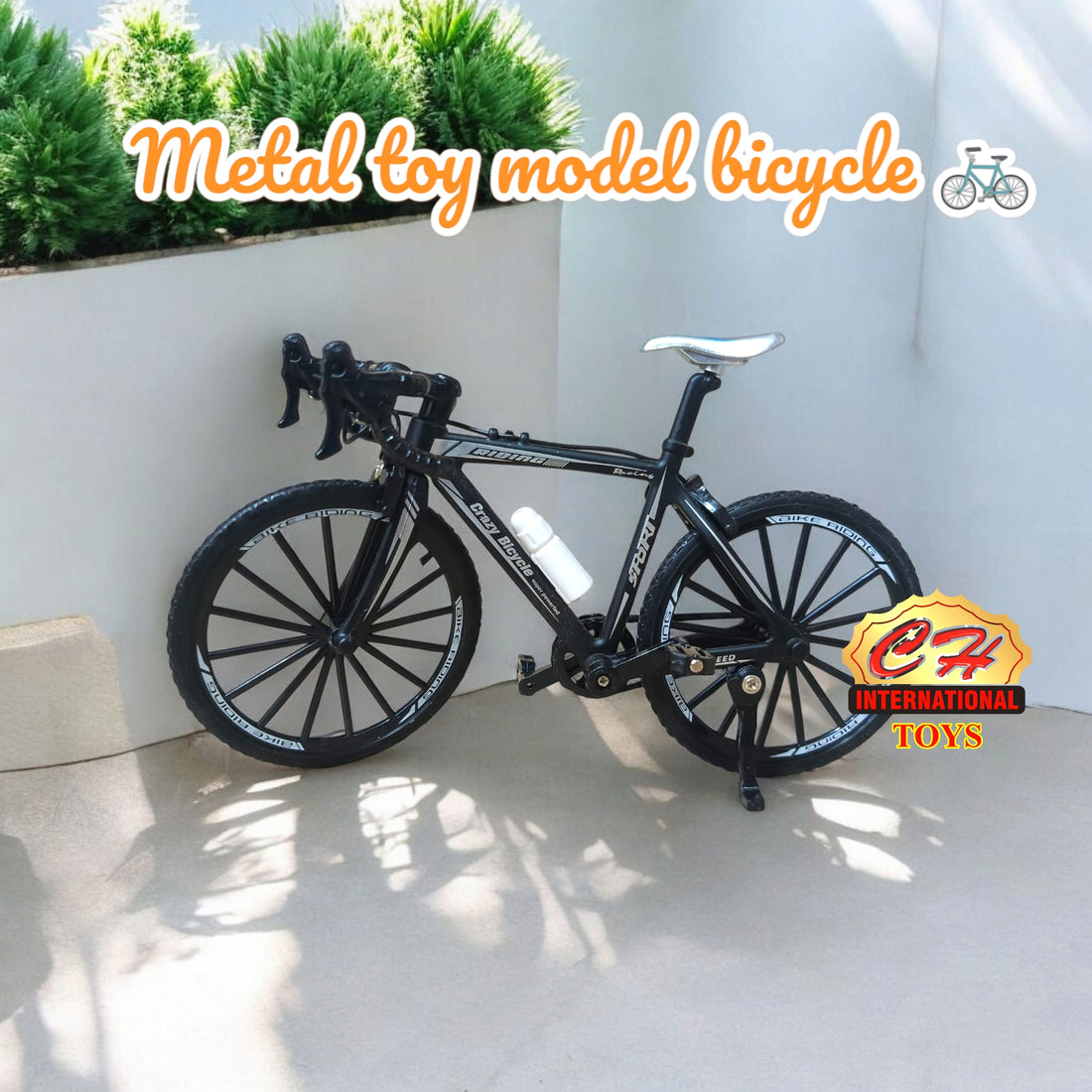 Metal Bicycle model toy 8 inches width