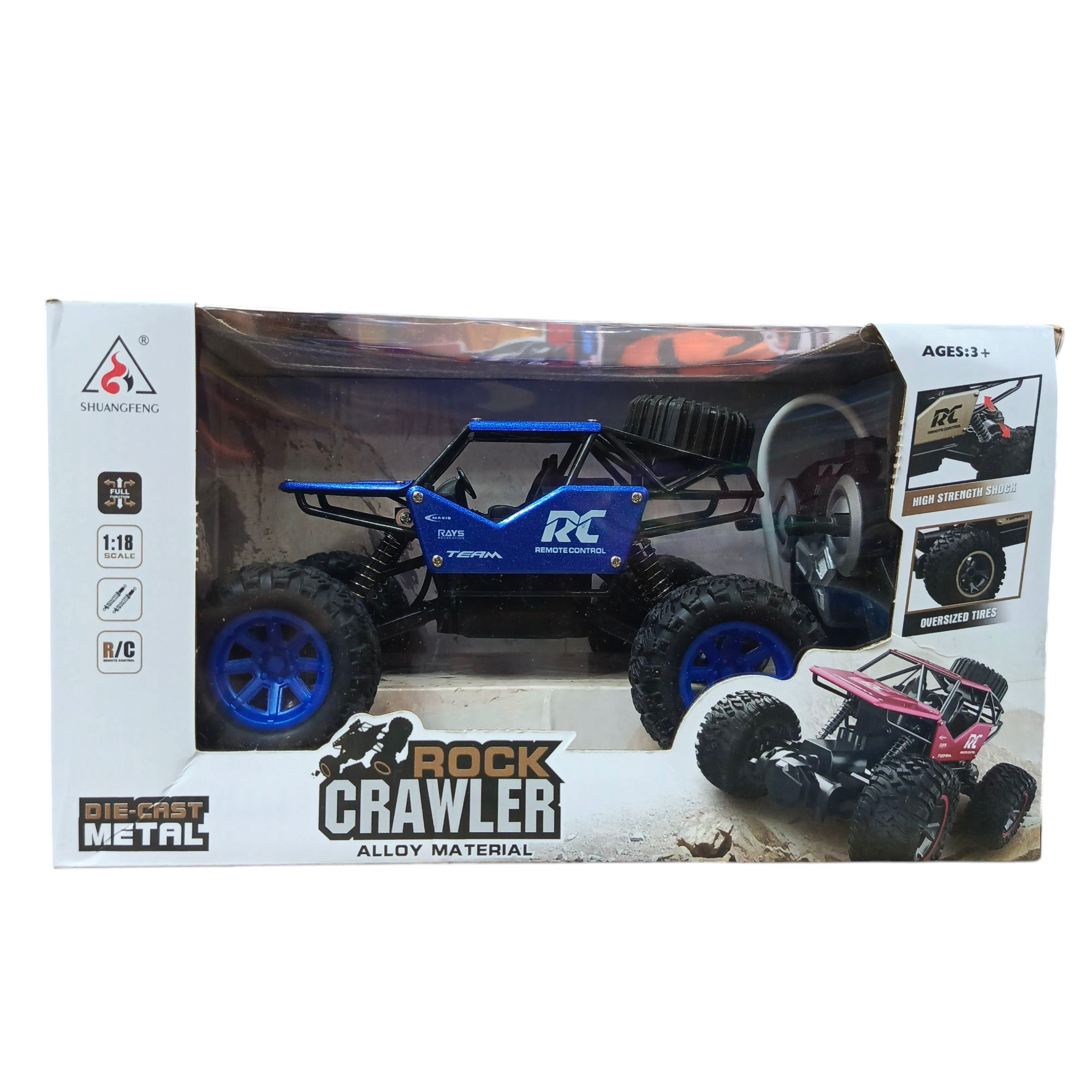 Rock Crawler Die-Cast 1:18 Scale 2092 Off-Road RC Car