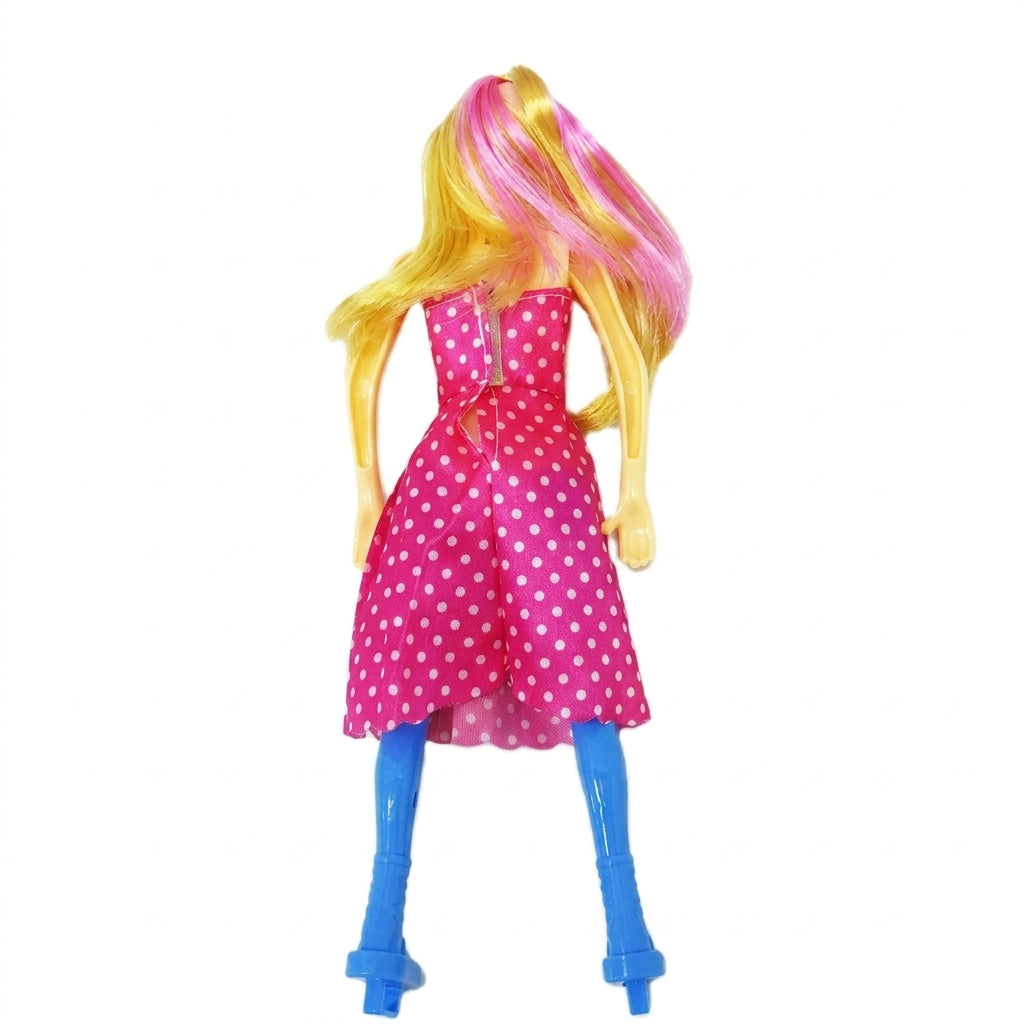 Bicycle Competition Doll Toy with Music & Lights | Fashion Girl Bicycle Playset for Kids 3+