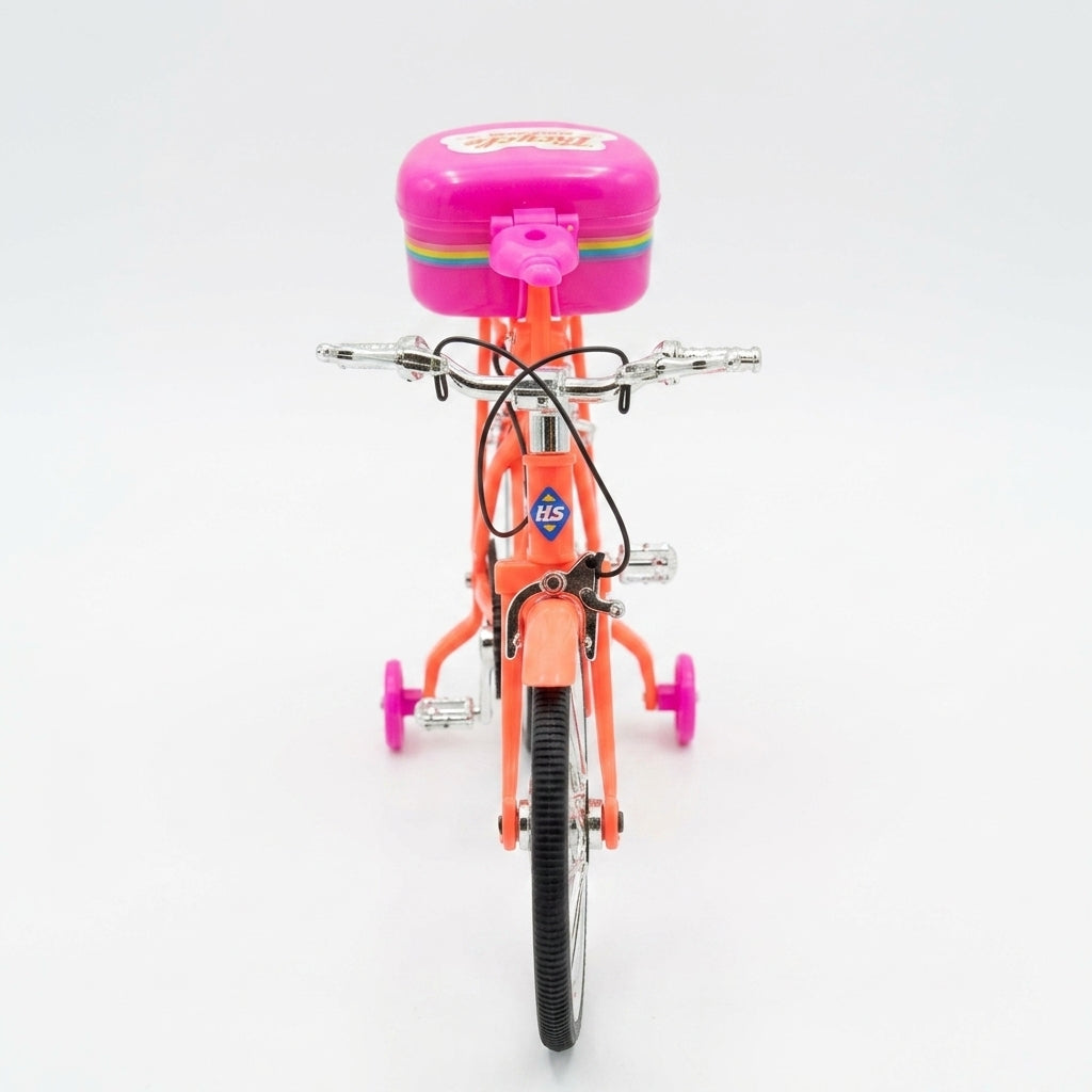 Bicycle Competition Doll Toy with Music & Lights | Fashion Girl Bicycle Playset for Kids 3+