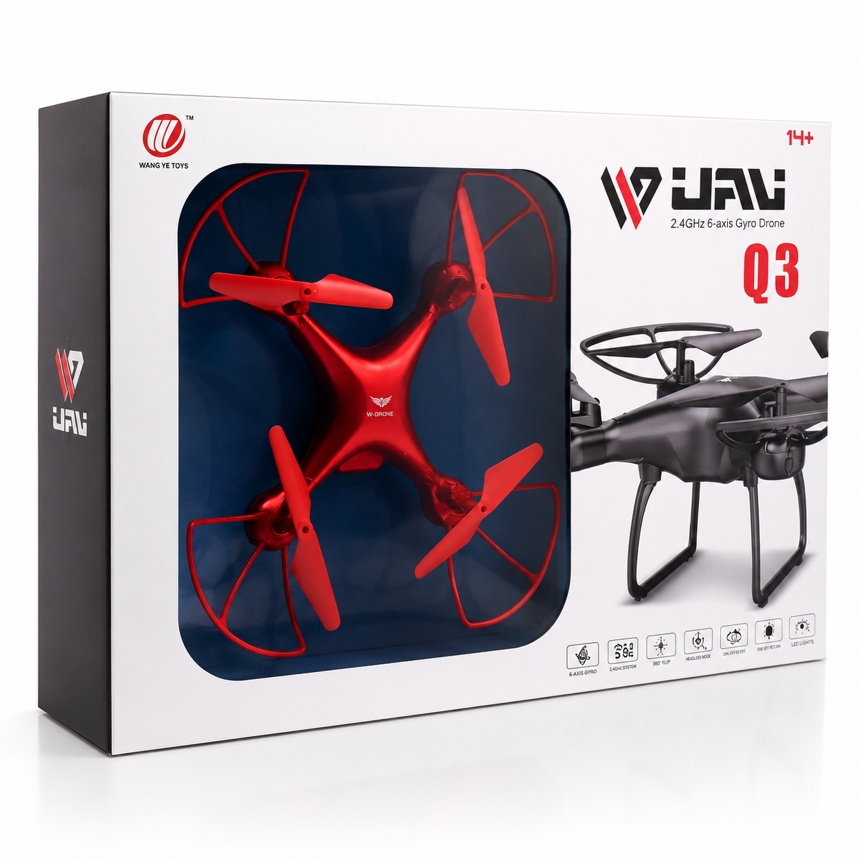 2.4GHz RC Drone for Kids & Beginners | 6-Axis Gyro Quadcopter with 360° Flip, Headless Mode & LED Lights
