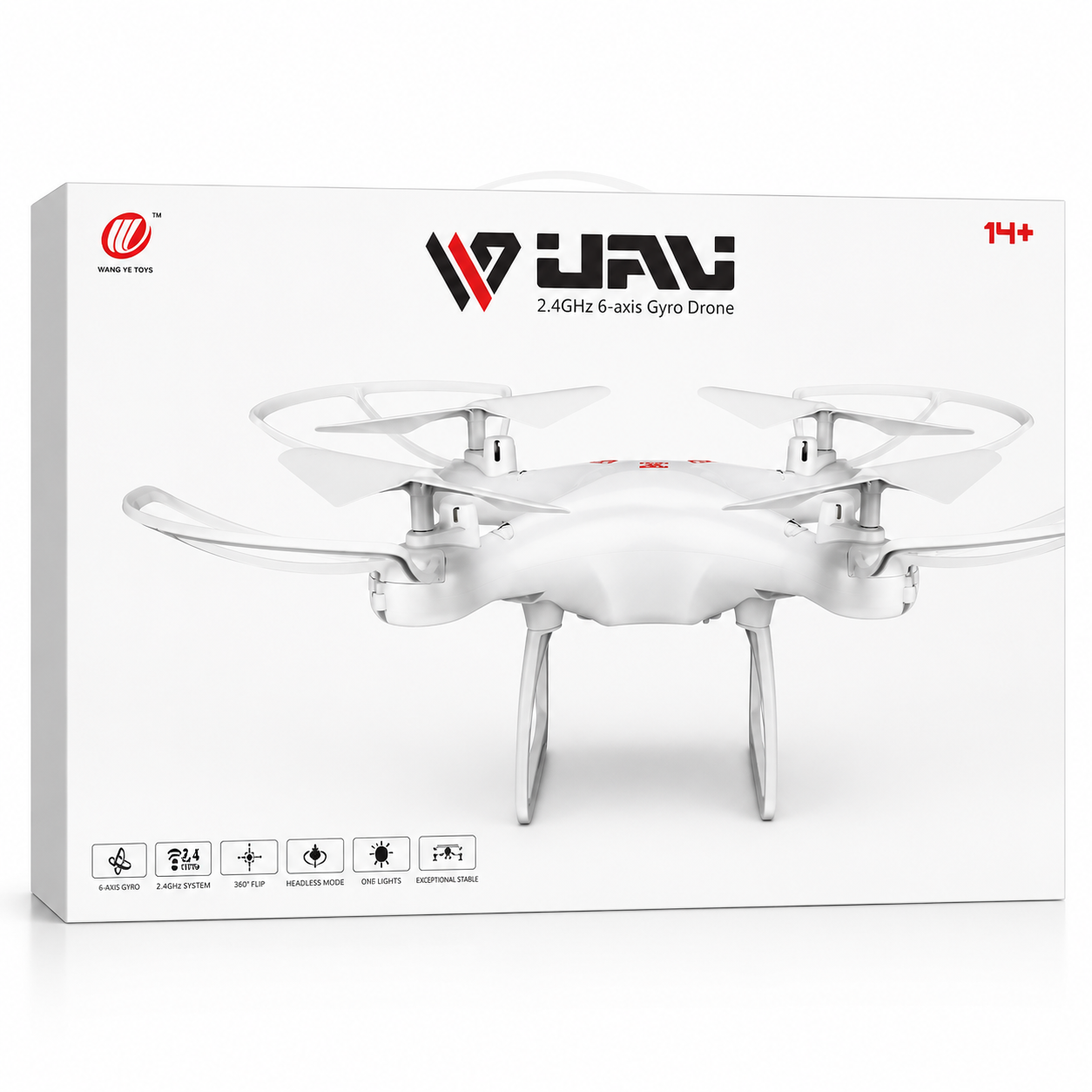 2.4GHz RC Drone for Kids & Beginners | 6-Axis Gyro Quadcopter with 360° Flip, Headless Mode & LED Lights