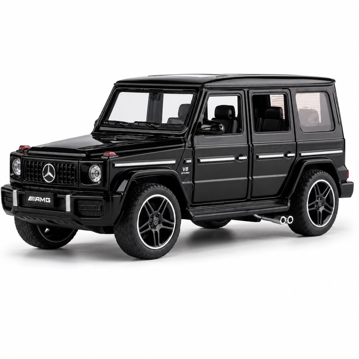 1:24 Die-Cast G-Class SUV Model | Pull Back Alloy SUV with Opening Doors, Lights & Sound | 3 Colors