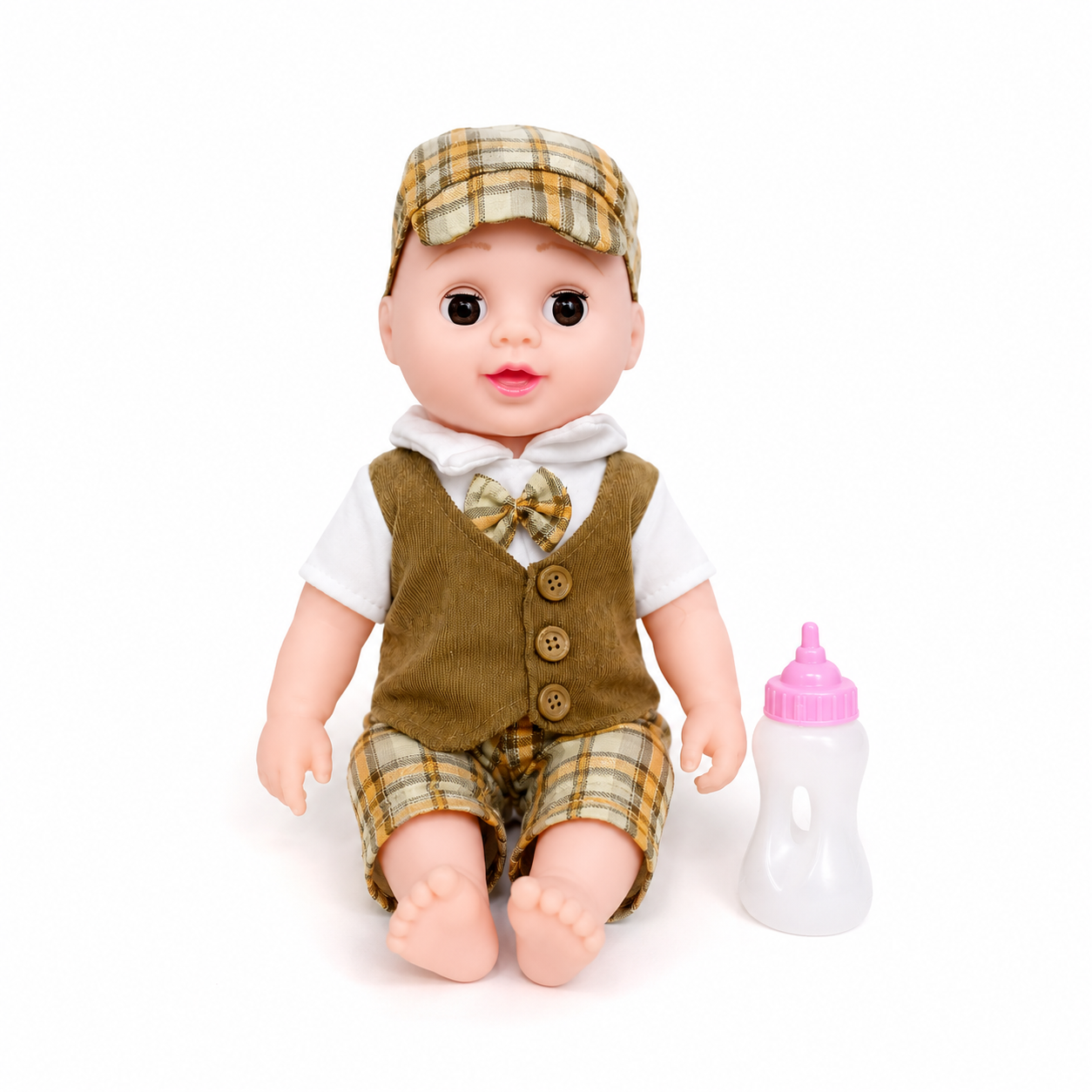 Musical Talking Baby Doll with Feeding Bottle & Diaper – Interactive Baby Doll Toy for Kids | Best Gift for Boys & Girls | CHToys.pk
