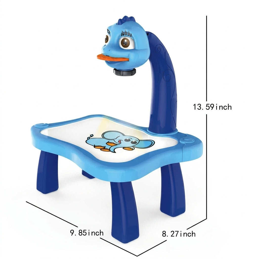 Kids LED Drawing Projector Table – 24 Patterns & 12 Color Pens Set
