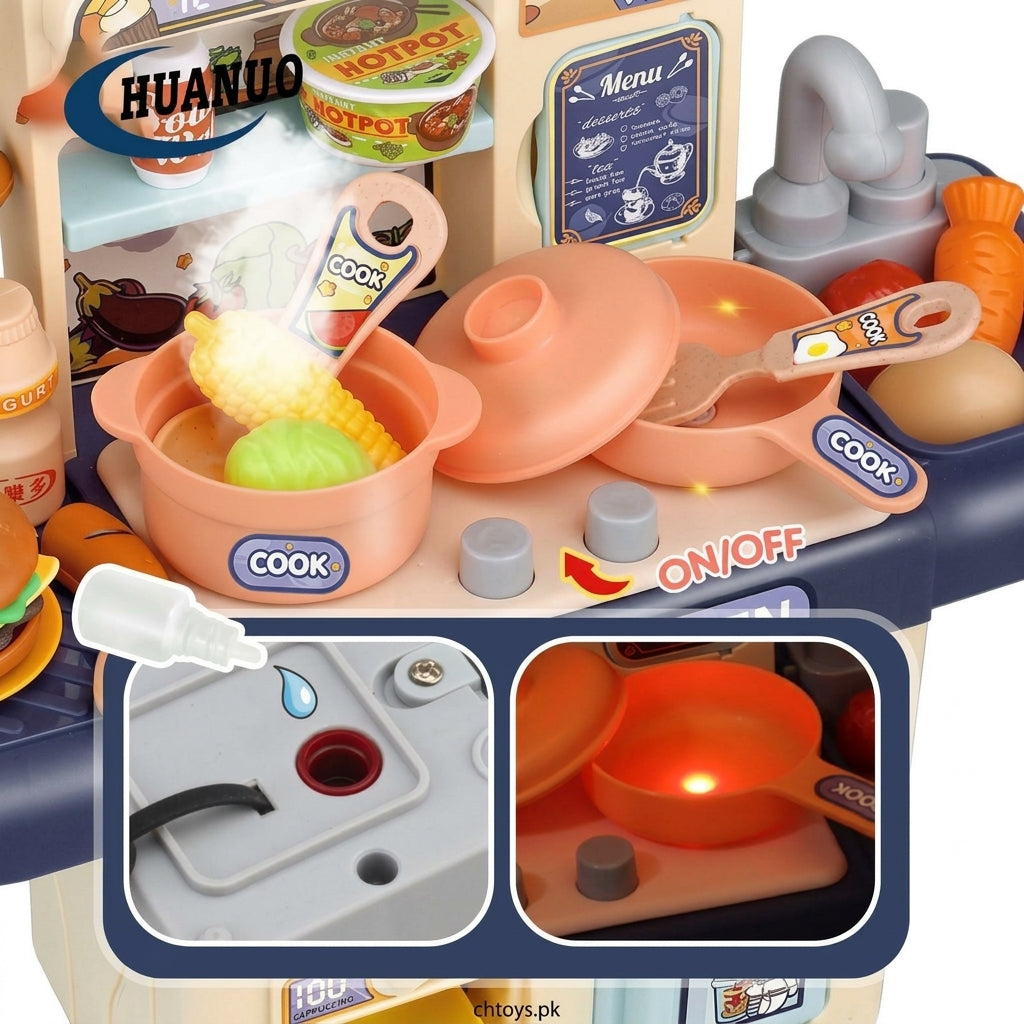 Buy Dream Kitchen Pretend Play Cooking Set for Kids | Light, Sound & Water