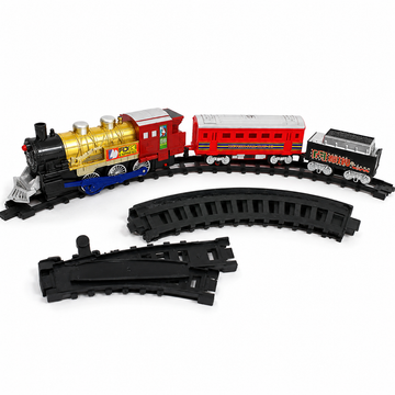 Classic Electric Train Set with Lights & Realistic Smoke – Battery Operated Railway Track Toy for Kids | 20 Pieces | Best Gift | CHToys.pk