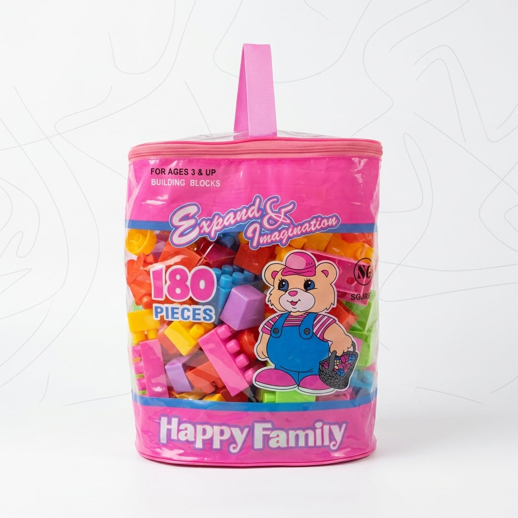 Happy Family Building Blocks Set (110, 140 & 180 Pieces) | Educational Toy Set | | Ages 3+