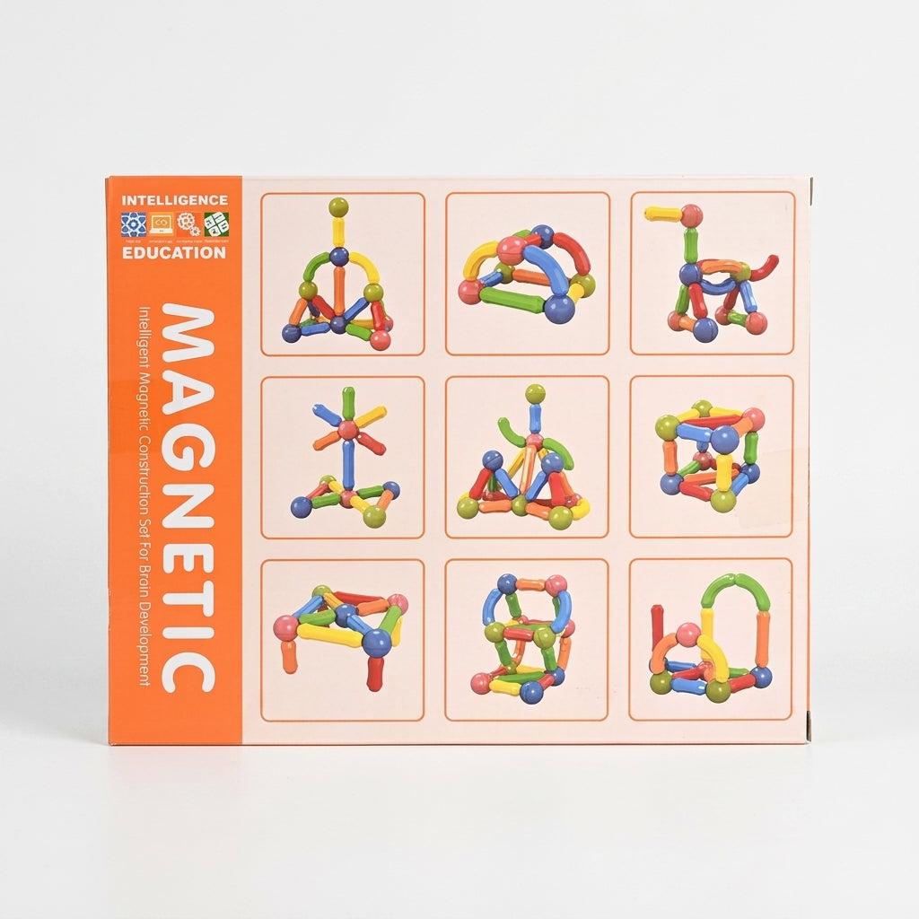 Intelligent Magnetic Building Sticks & Balls (36 Pieces) – Brain Development Toy for Kids
