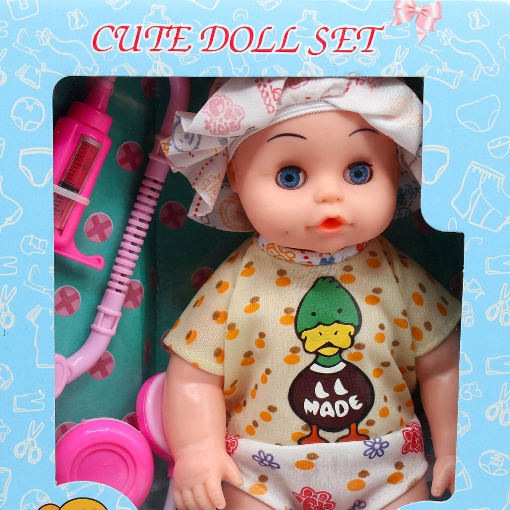 Yale Baby Interactive Doll Doctor Set - Pretend Play Medical Kit for Kids