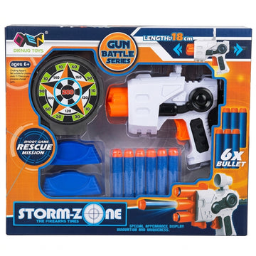 Storm-Zone Gun Battle Series Toy Set with Targets & Bullets