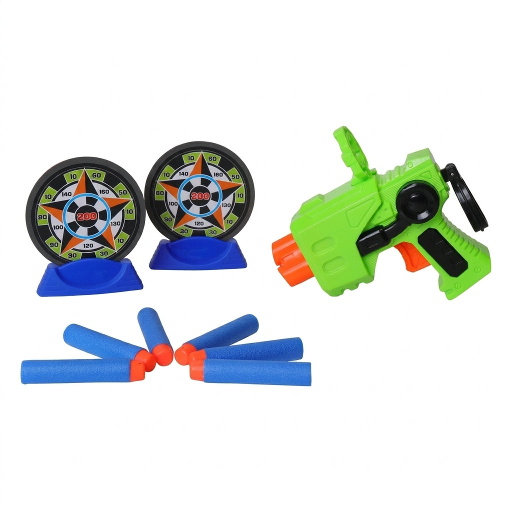 Storm-Zone Gun Battle Series Toy Set with Targets & Bullets
