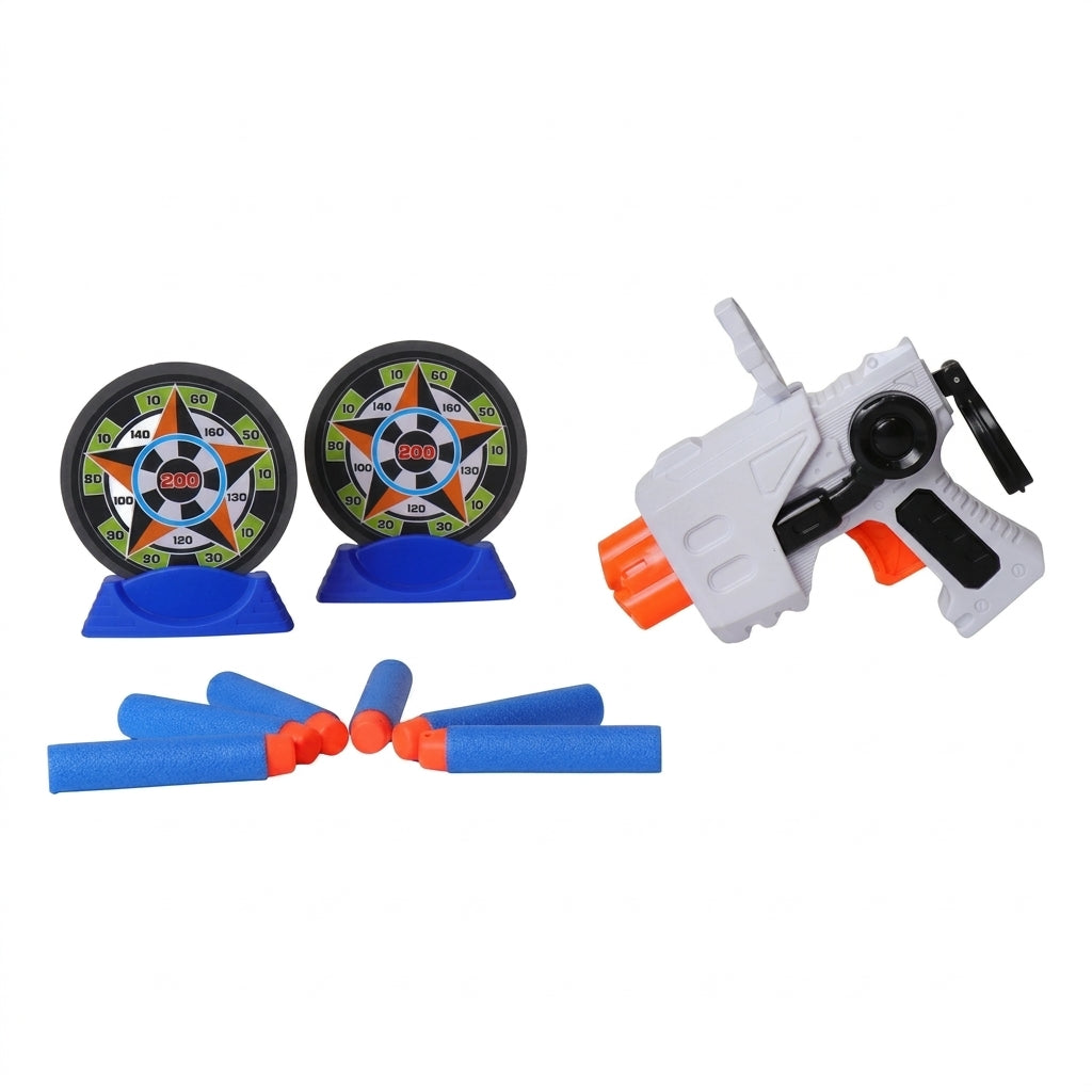 Storm-Zone Gun Battle Series Toy Set with Targets & Bullets