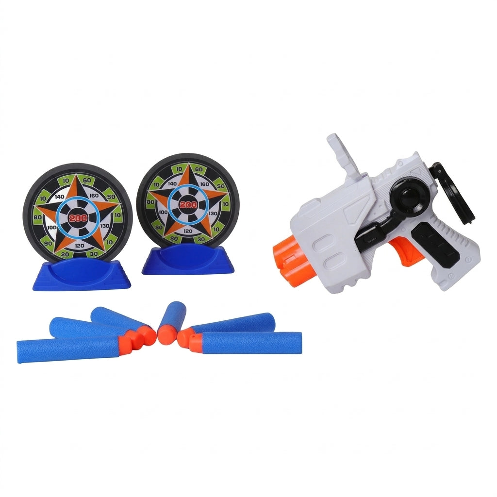 Storm-Zone Gun Battle Series Toy Set with Targets & Bullets