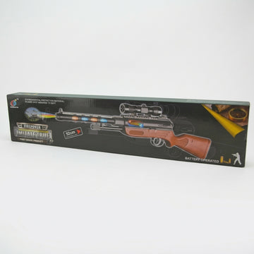 Sniper Rifle with Flashing Lights & Realistic Sounds – 52cm Kids Gun