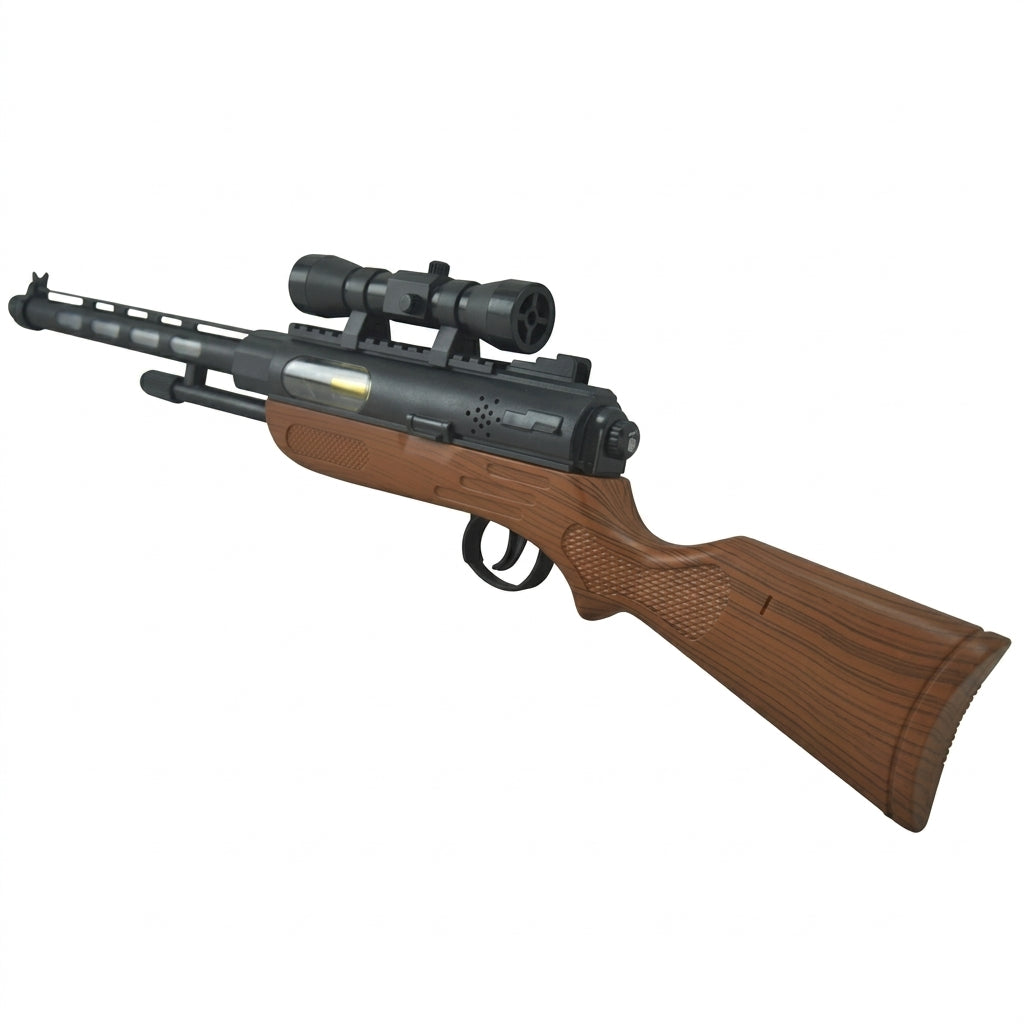 Sniper Rifle with Flashing Lights & Realistic Sounds – 52cm Kids Gun